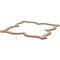 Ekena Millwork 66 56W x 66 56H x 38T Large May Decorative Fretwork Wood Ceiling Panels, Hickory CELW67X67X0375MAYHI - alternate 8